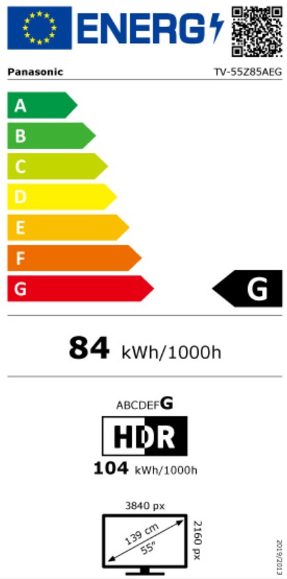 tv-55z85aeg Energimrke