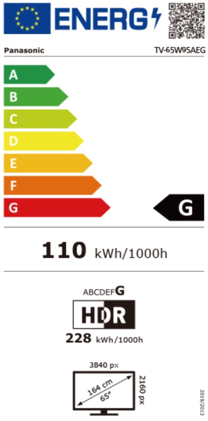 tv-65w95aeg Energimrke