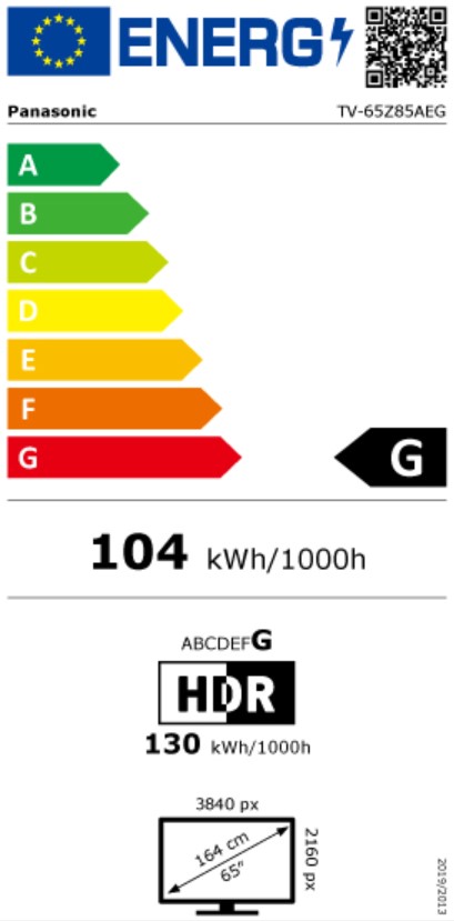 tv-65z85aeg Energimrke