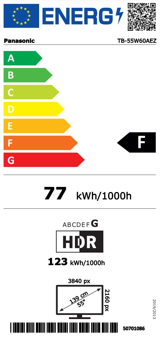 tb-55w60aez Energimrke