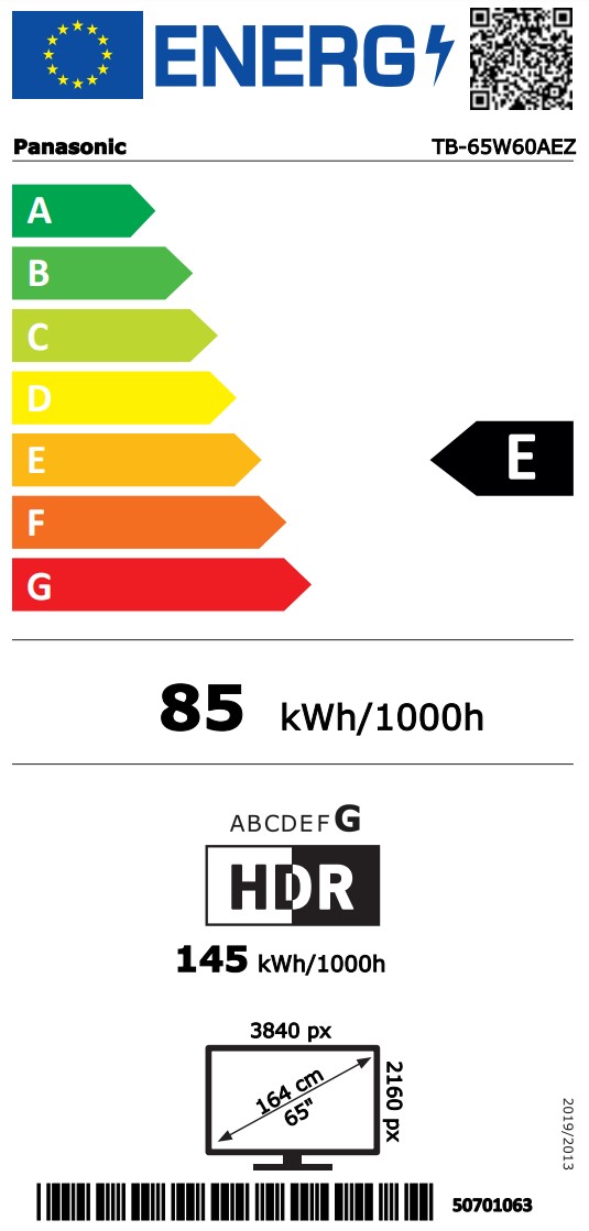 tb-65w60aez Energimrke