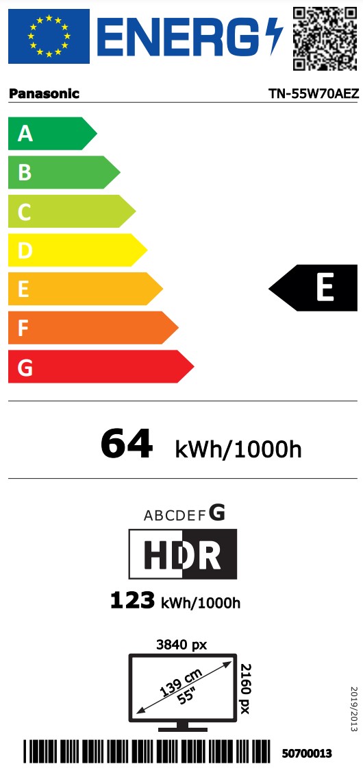 tn-55w70aez Energimrke