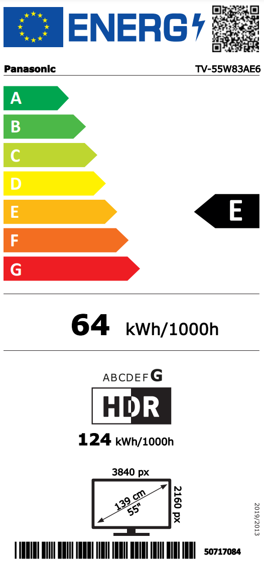 tv-55w83ae6 Energimrke