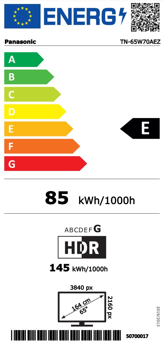 tn-65w70aez Energimrke